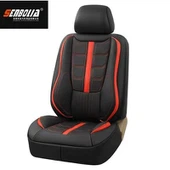 Kožený ledový hedvábný polštář na autosedačku Patchwork